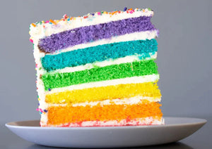 rainbow cake pre-sliced