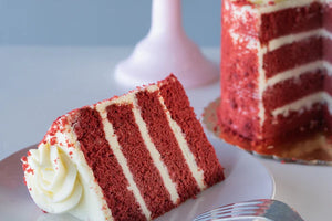 RED VELVET CAKE  slices